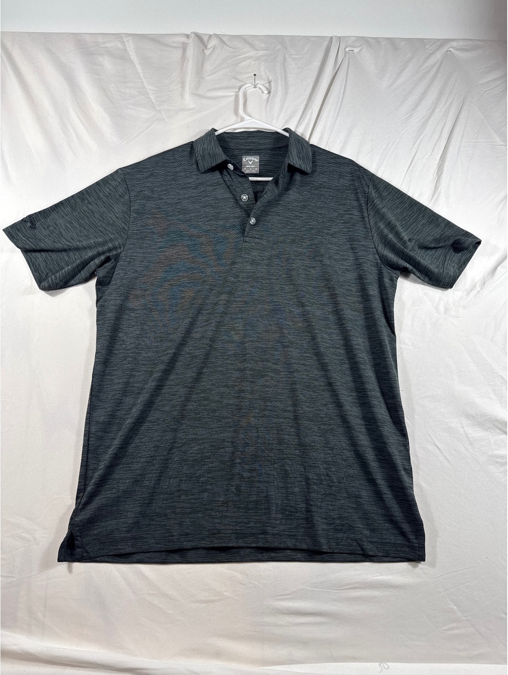 Callaway Opti-Dri Men's Medium Gray Performance Golf Polo Shirt